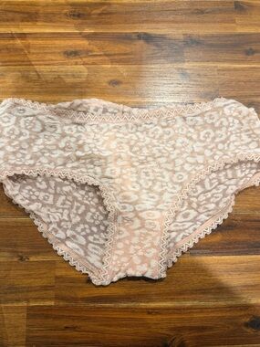Cosabella Peachy Blush Leopard Lace Bikini Briefs